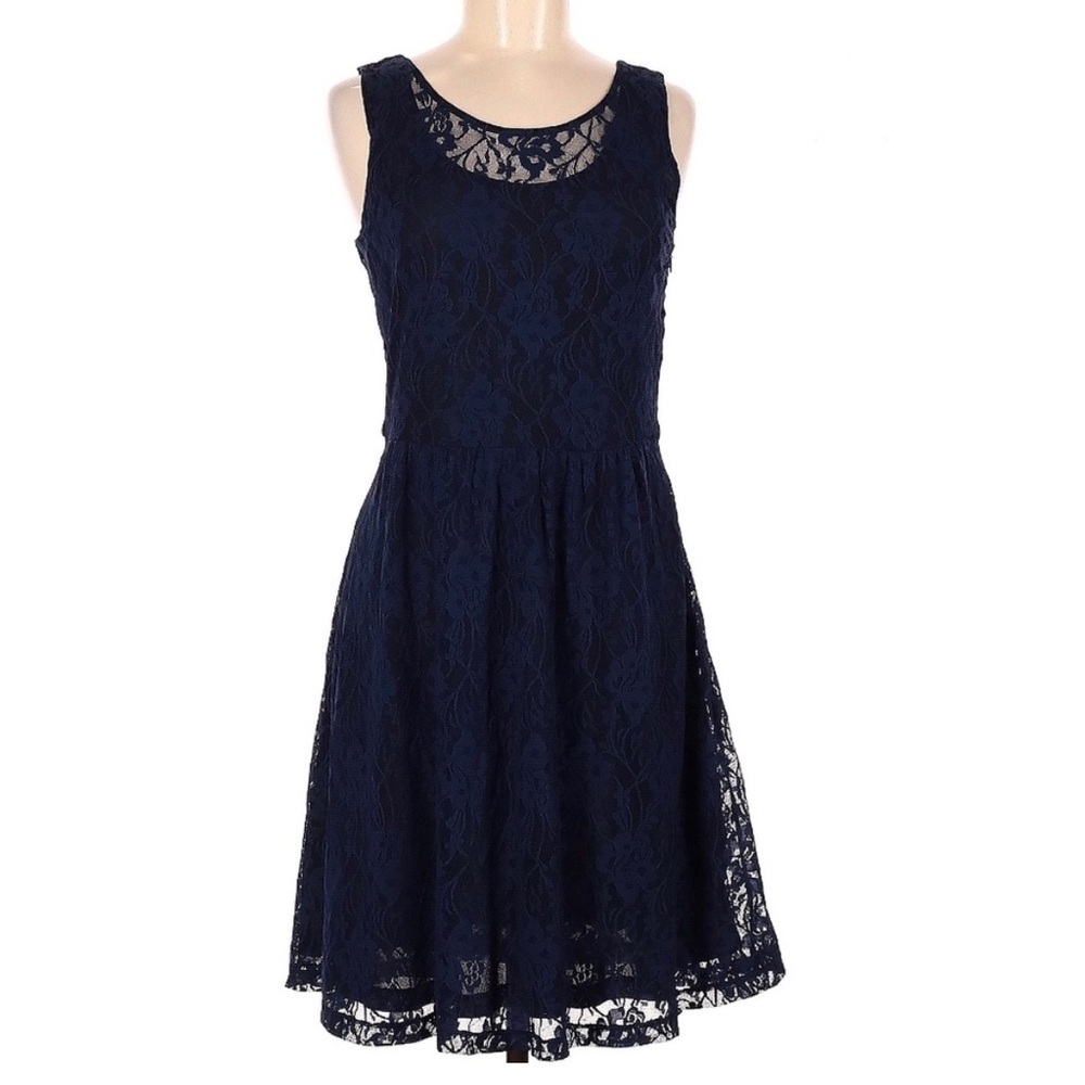 Relativity size lace fit and flare dress